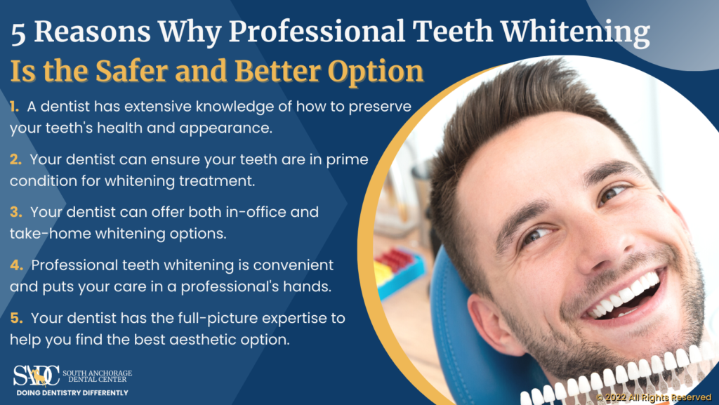 5 Reasons Why Professional Teeth Whitening Is the Safer and Better Option Infographic